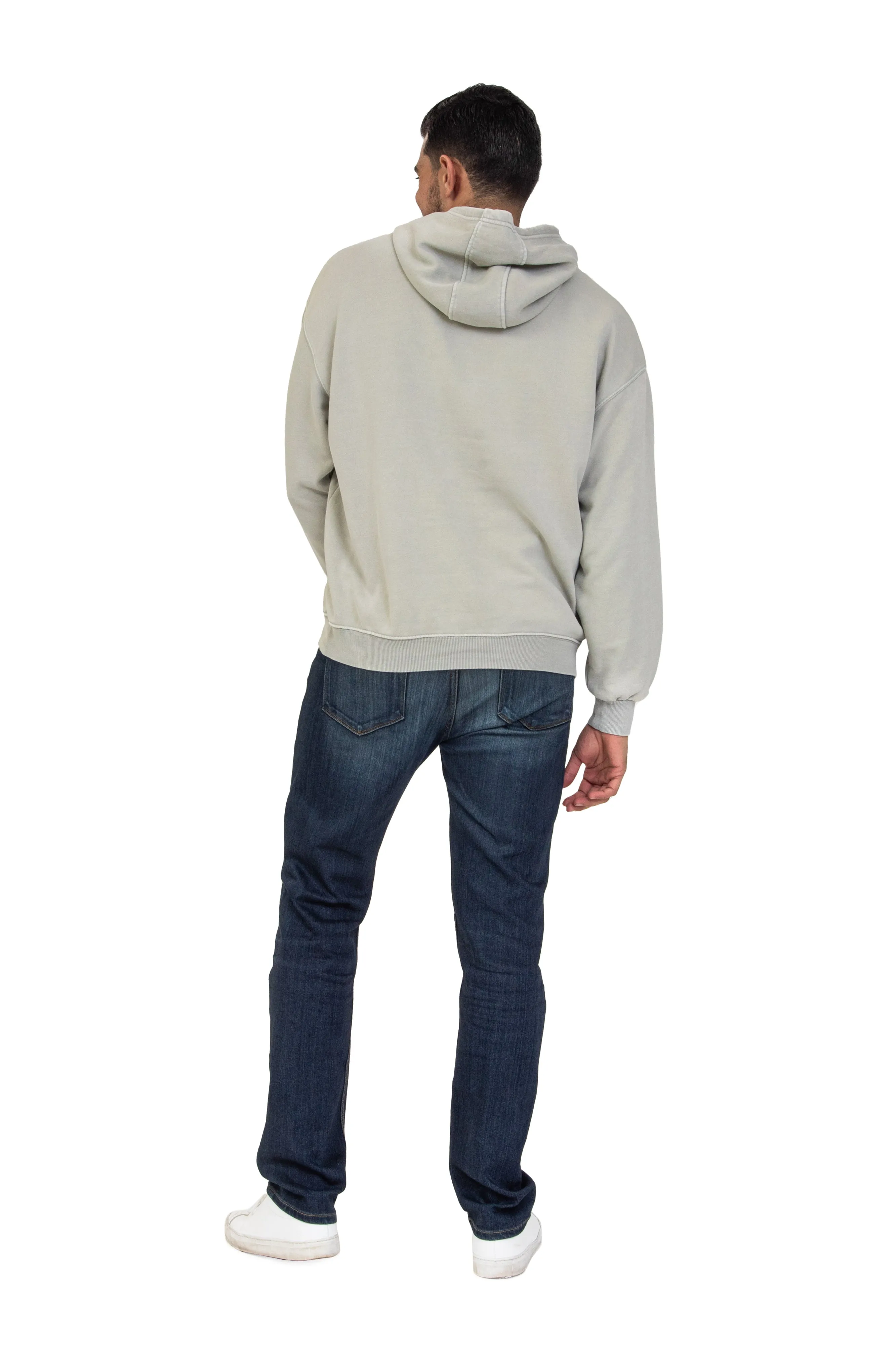 Men's Relaxed Fit Hoodie in Vintage Pearl Grey sold by Lazypants product image thumbnail 2