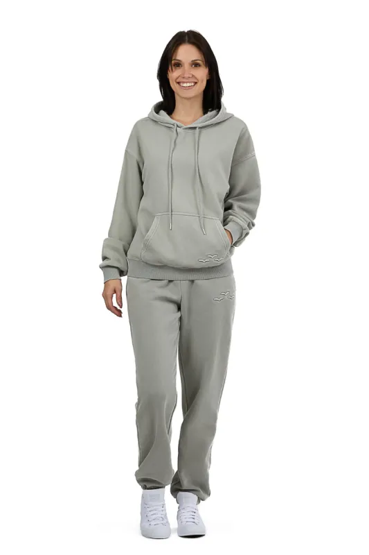 Nova & Chloe tracksuit in Vintage Pearl Grey sold by Lazypants