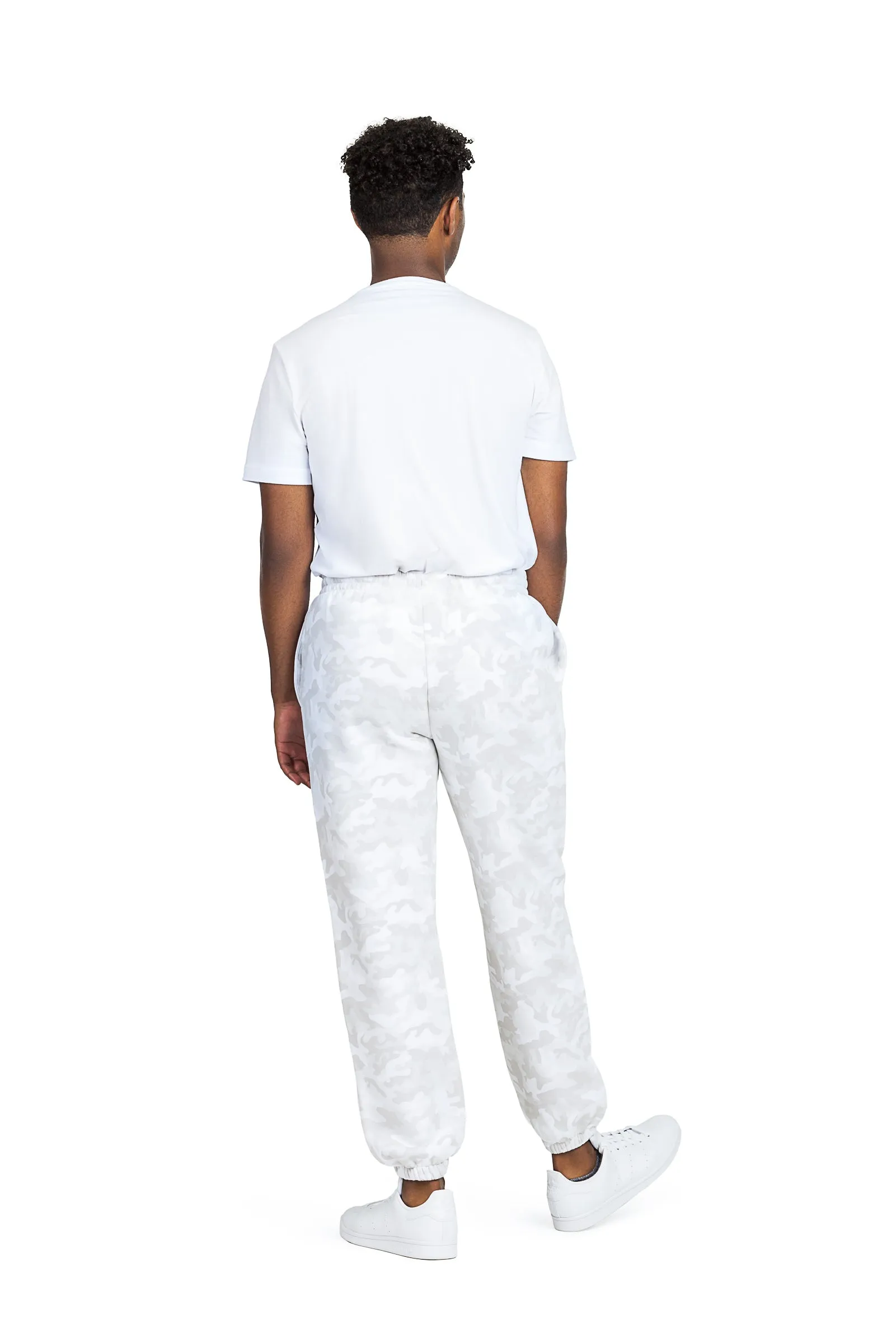 Men's jogger in Winter White Camo sold by Lazypants product image thumbnail 2