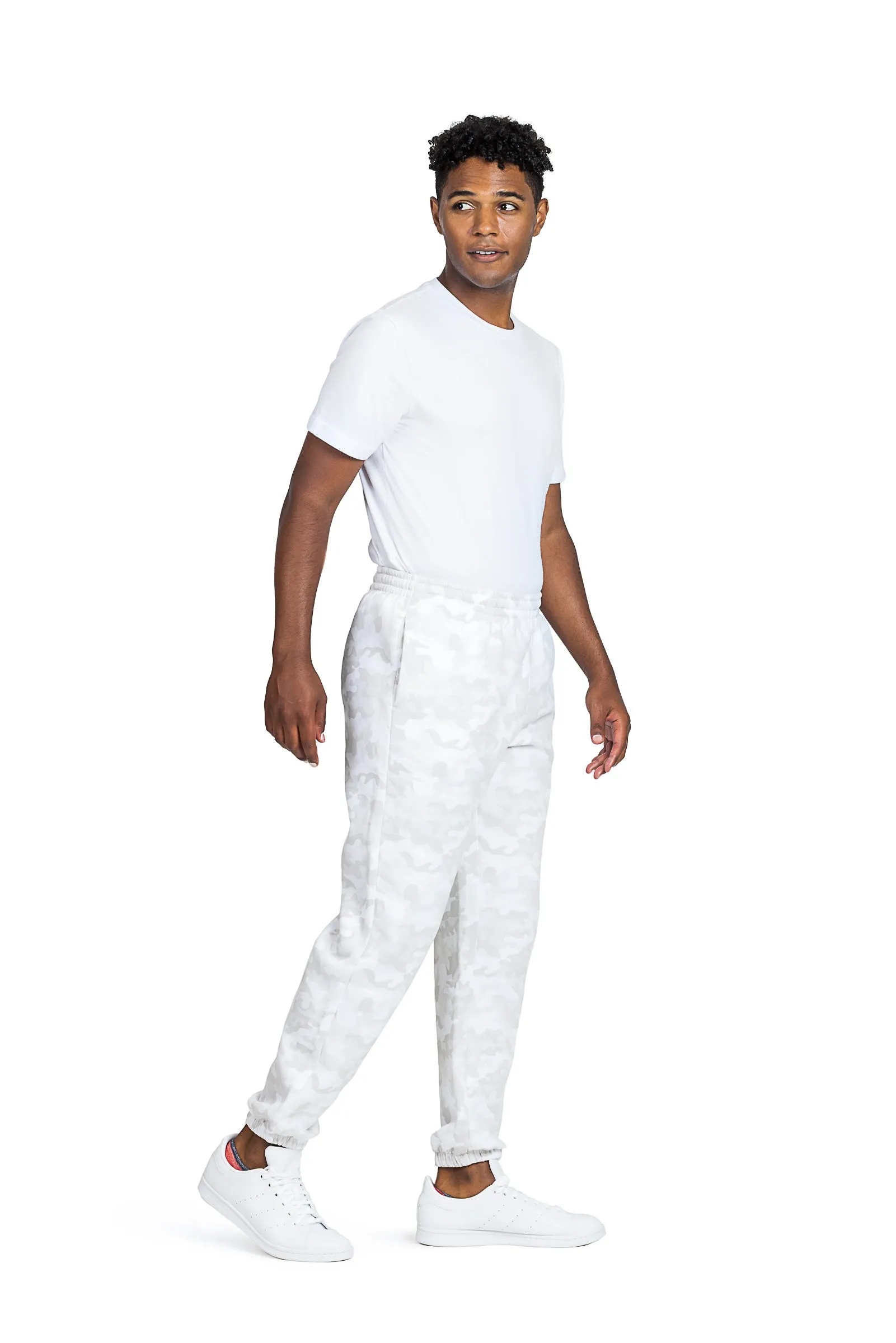 Men's jogger in Winter White Camo sold by Lazypants product image thumbnail 3