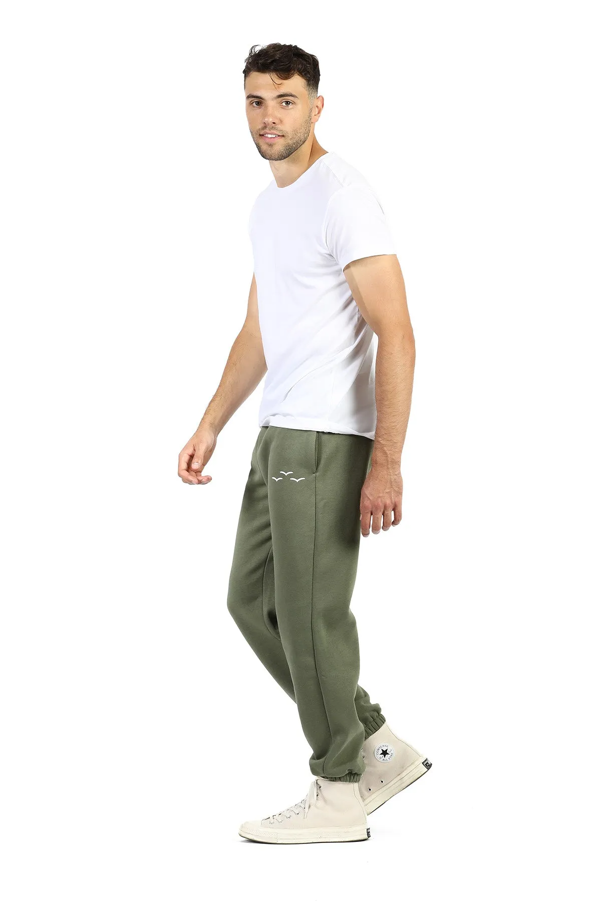 Men’s Premium Fleece Sweatpants in Olive sold by Lazypants product image thumbnail 4