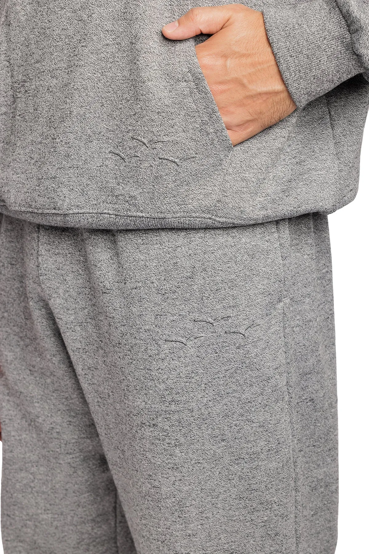 Men’s premium fleece sweatpants in Granite sold by Lazypants product image thumbnail 4