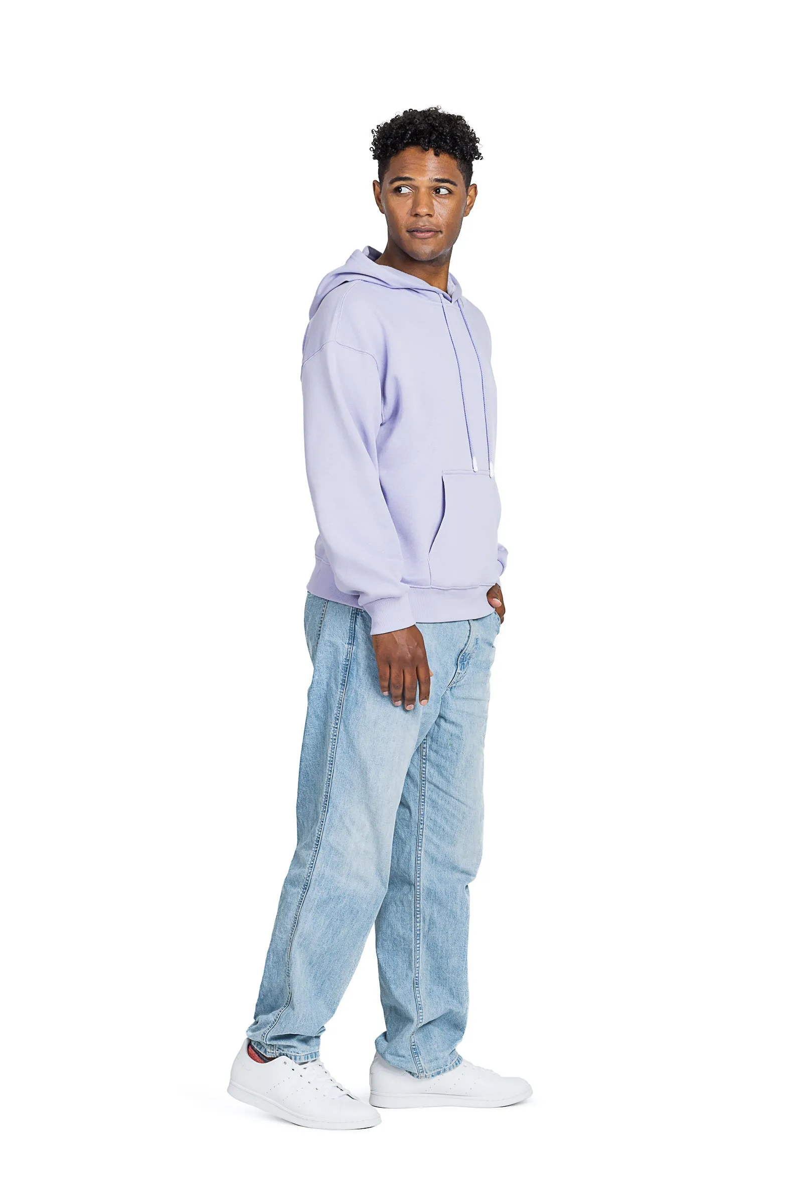 Men's Relaxed Fit Hoodie in Lavender sold by Lazypants product image thumbnail 2