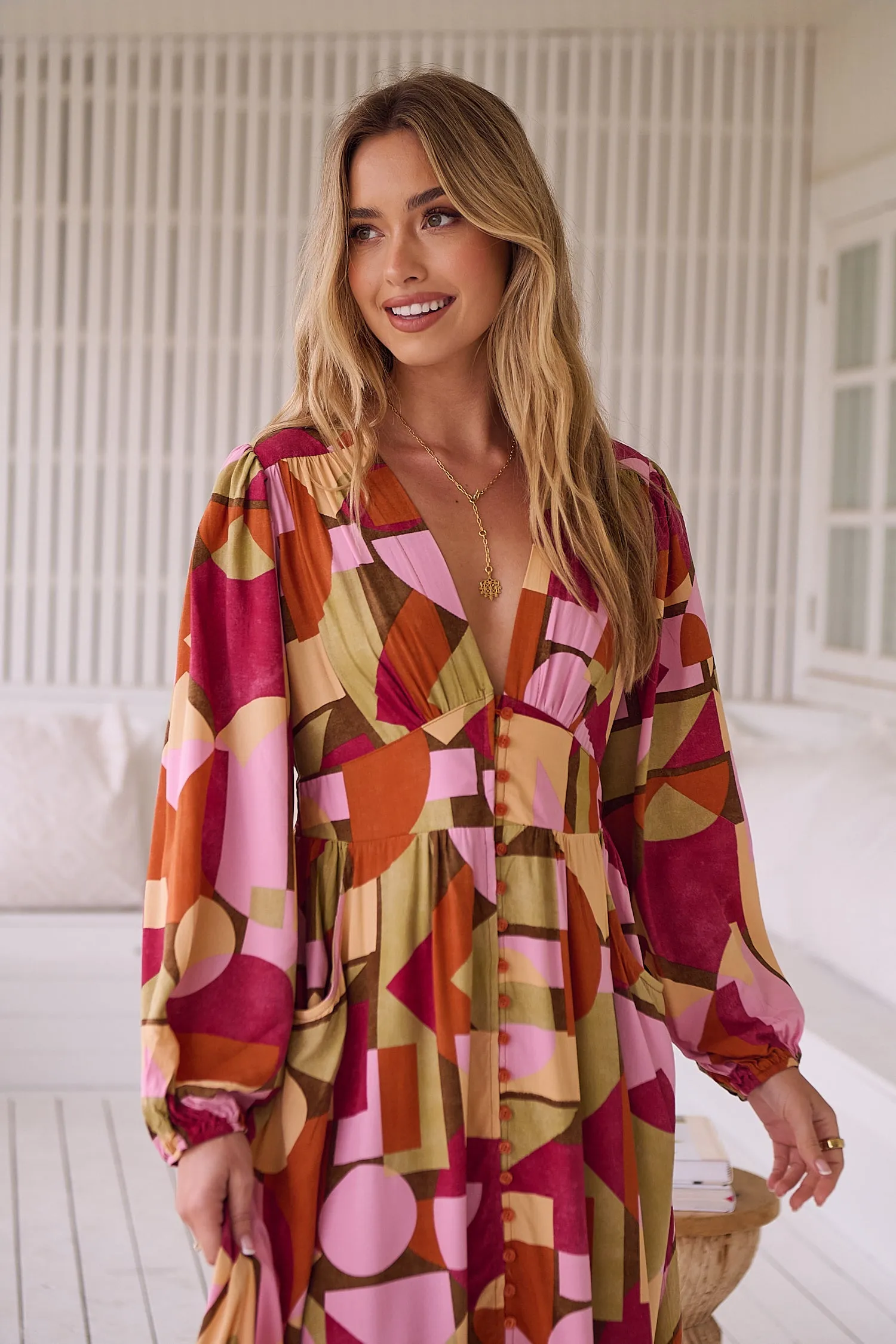 Freya Print Tabitha Maxi sold by Lilac and Mila product image thumbnail 5