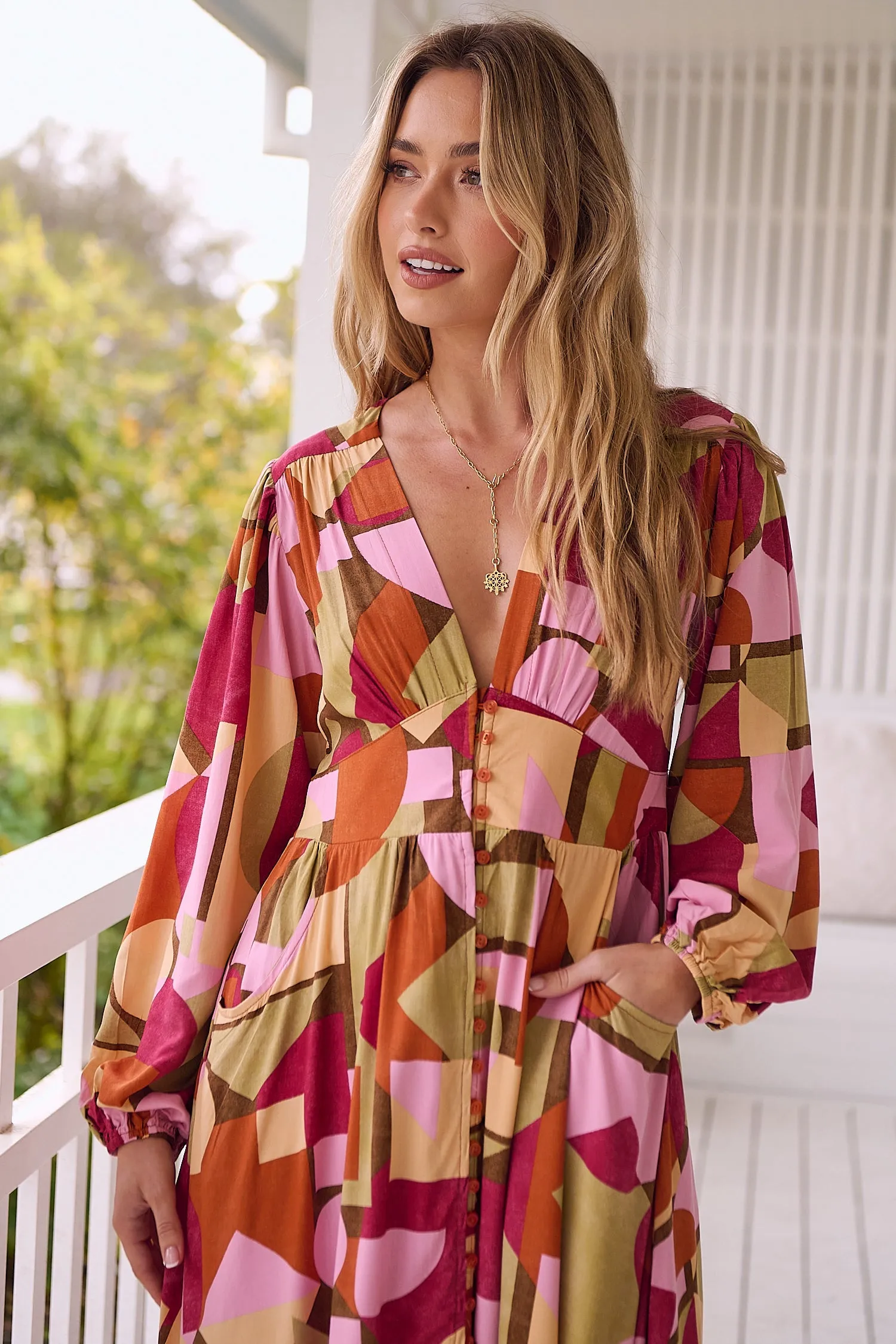 Freya Print Tabitha Maxi sold by Lilac and Mila product image thumbnail 3