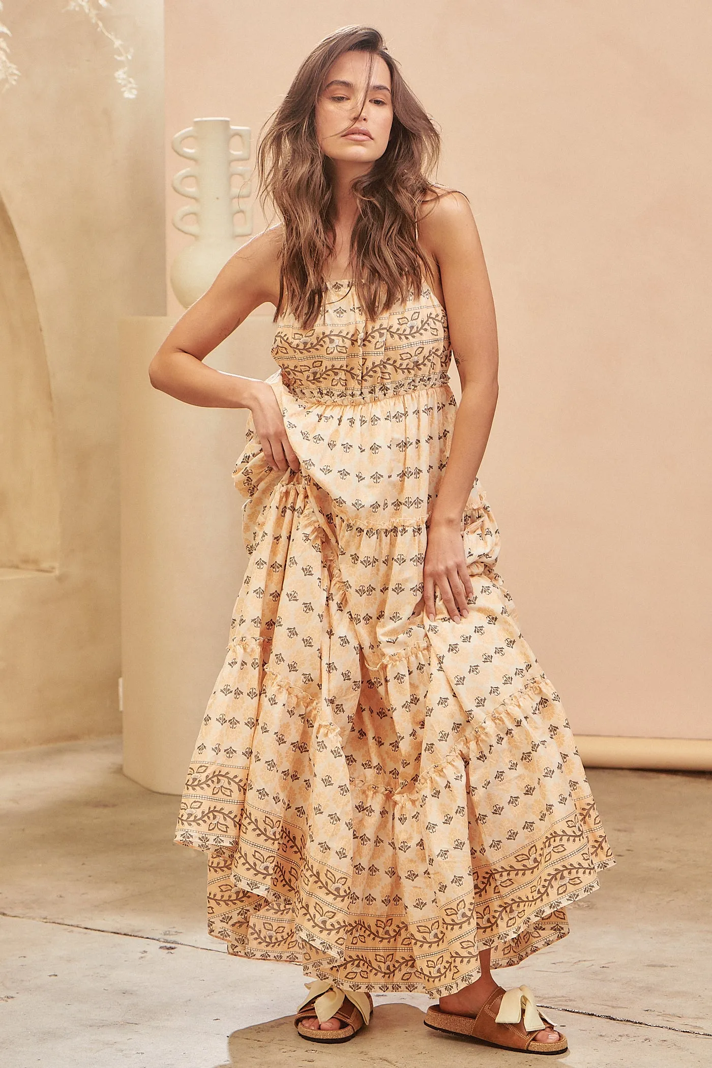 Nectar Print Peppa Maxi Dress sold by Lilac and Mila product image thumbnail 5