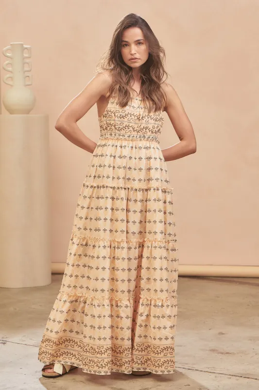 Nectar Print Peppa Maxi Dress sold by Lilac and Mila