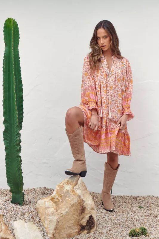 Amor Print Semika Mini Dress sold by Lilac and Mila