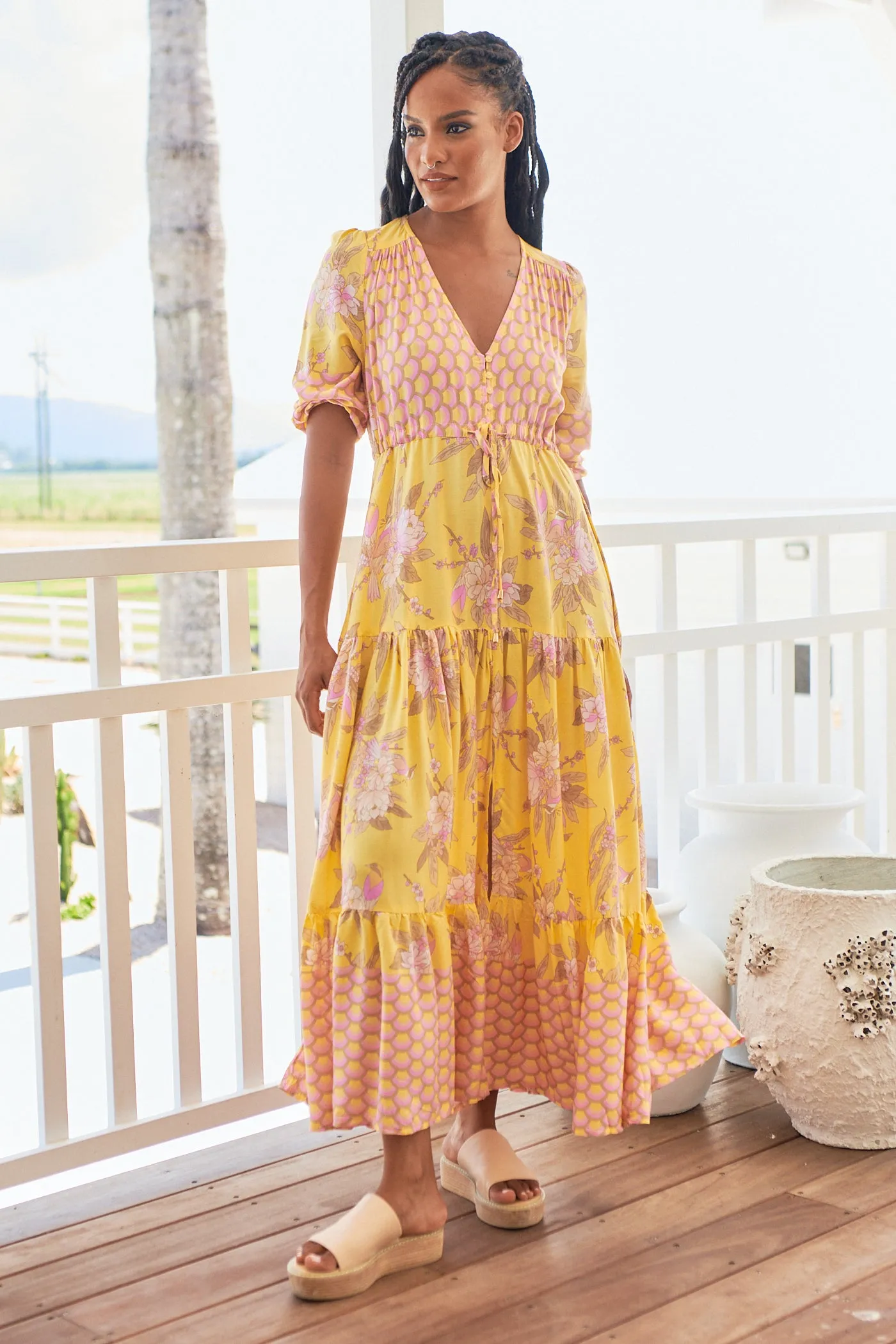 Sol Print Tessa Maxi sold by Lilac and Mila