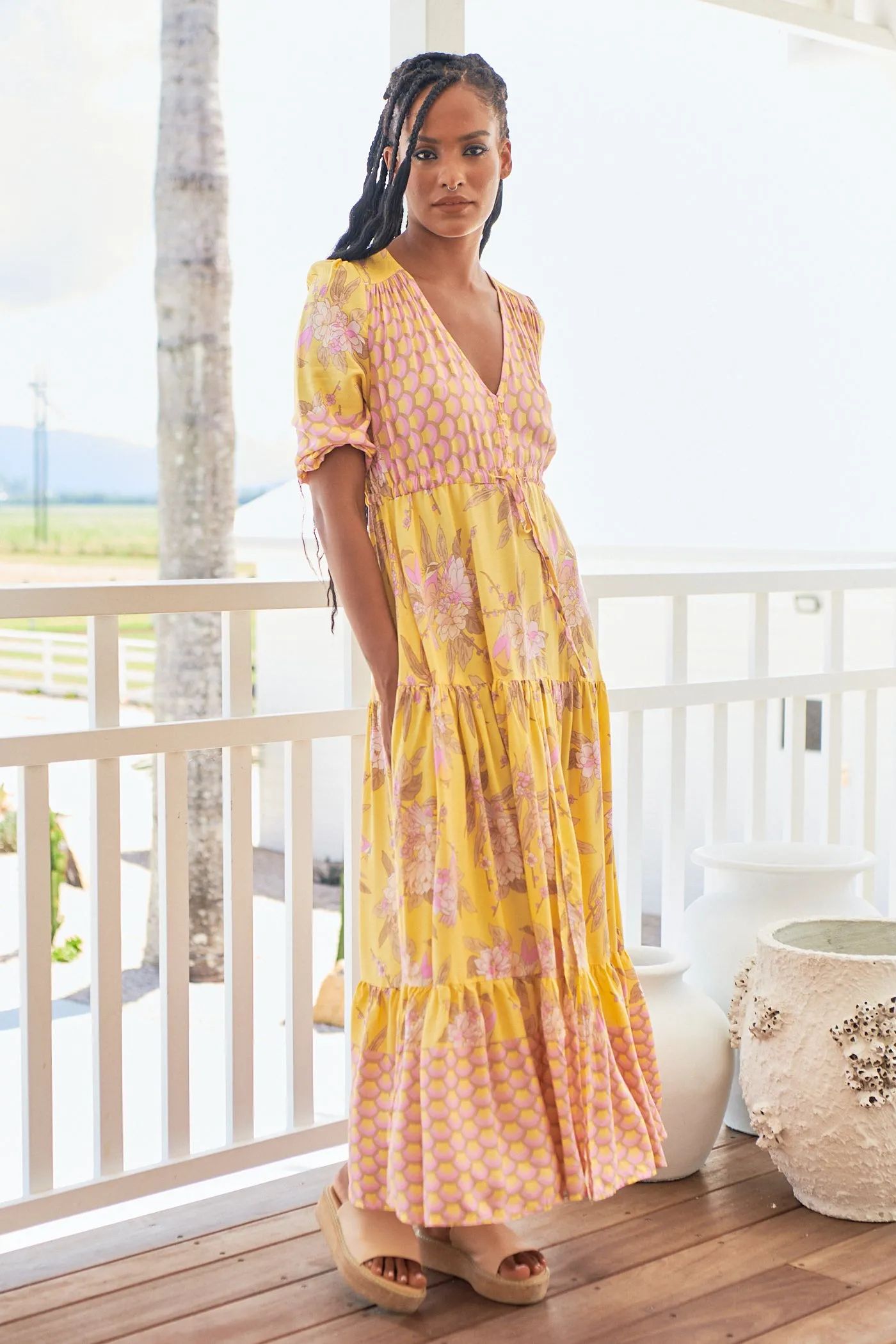 Sol Print Tessa Maxi sold by Lilac and Mila product image thumbnail 3