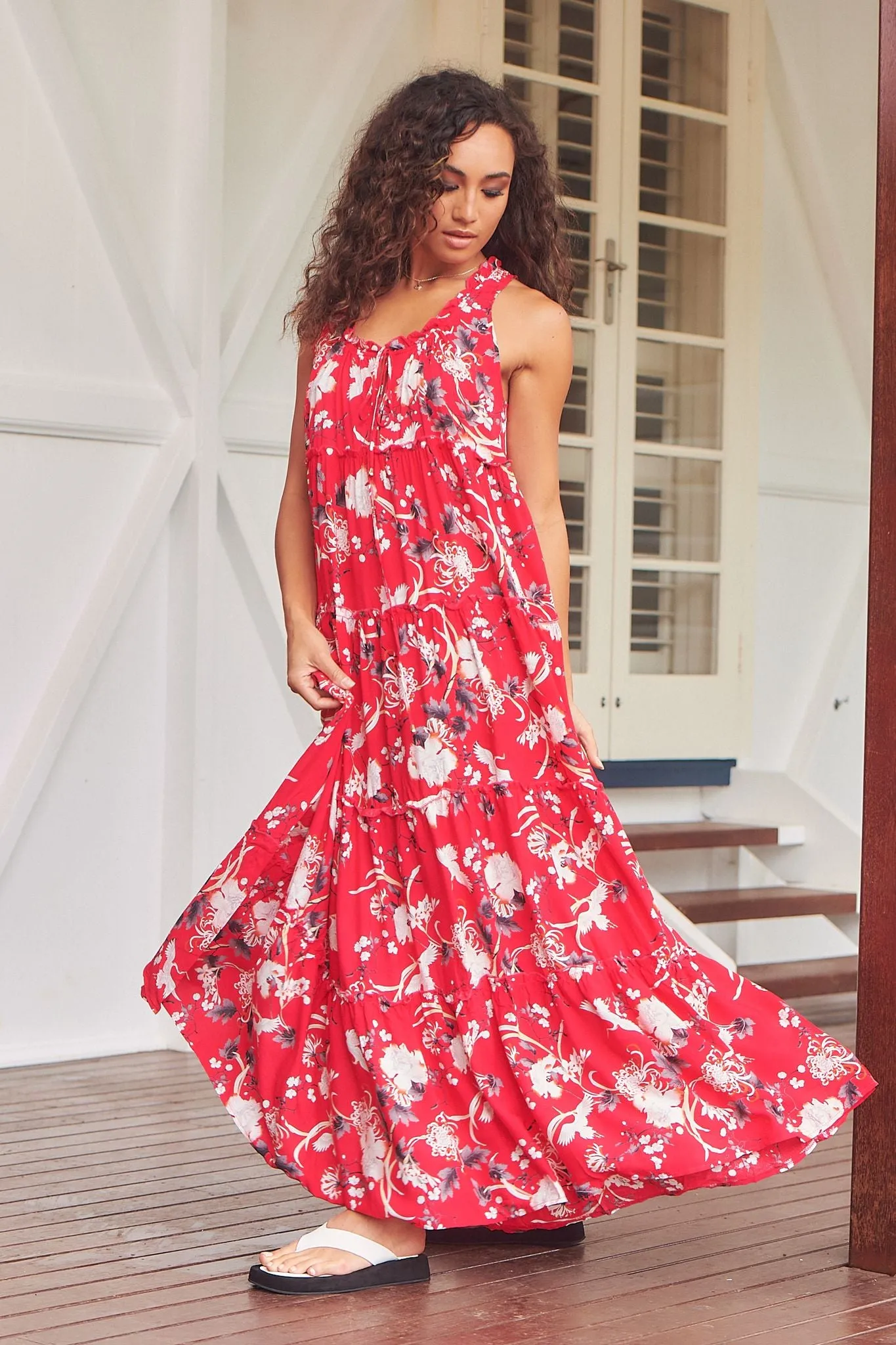 Rene Print Erryn Maxi Dress sold by Lilac and Mila product image thumbnail 4