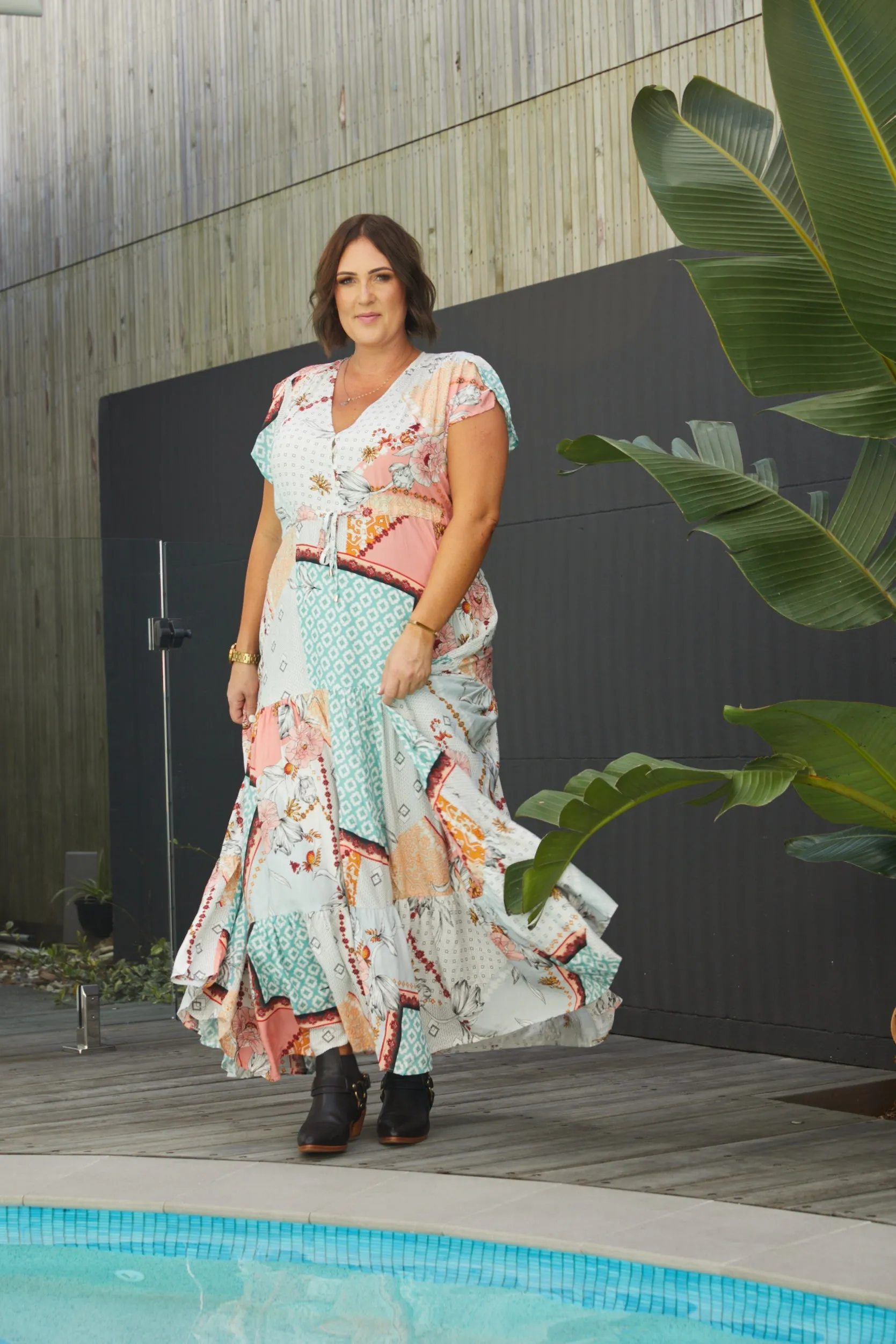 Maisie Print Melissa Maxi sold by Lilac and Mila product image thumbnail 3