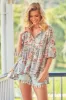 Orange Blossom Print Chloe Top sold by Lilac and Mila