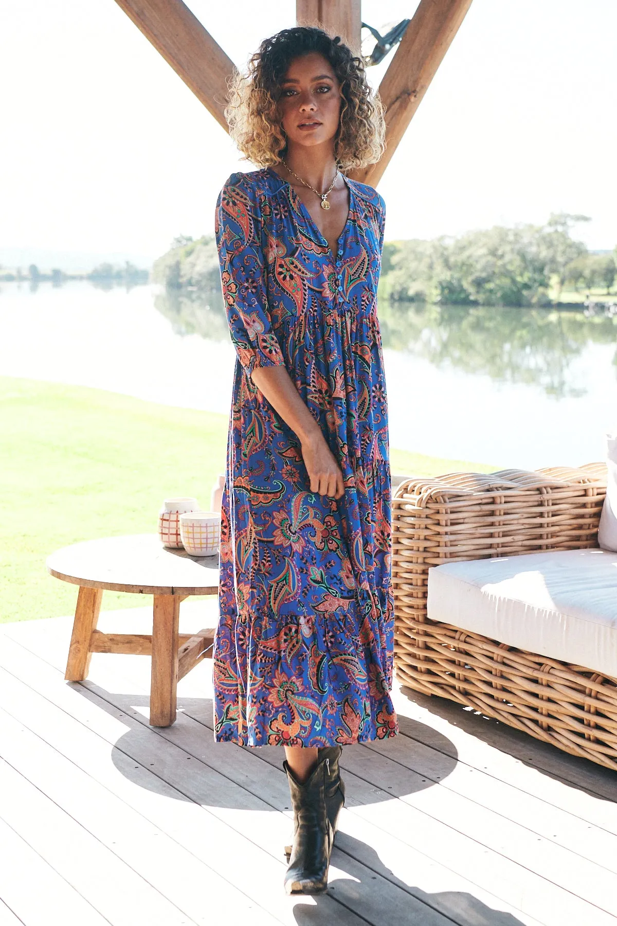 Nirvana Print Eve Dress sold by Lilac and Mila product image thumbnail 3