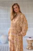 Solara Print Boheme Long Sleeve Midi sold by Lilac and Mila