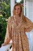 Solara Print Boheme Long Sleeve Midi sold by Lilac and Mila