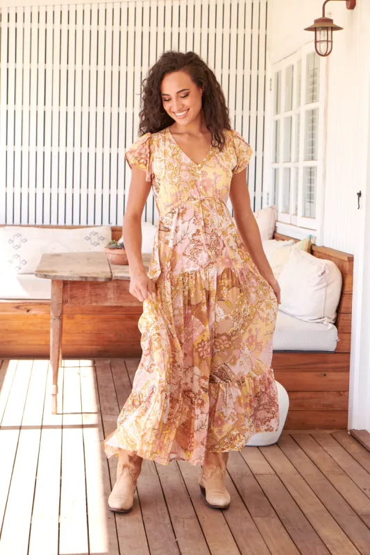 Tuscany Print Melissa Maxi sold by Lilac and Mila