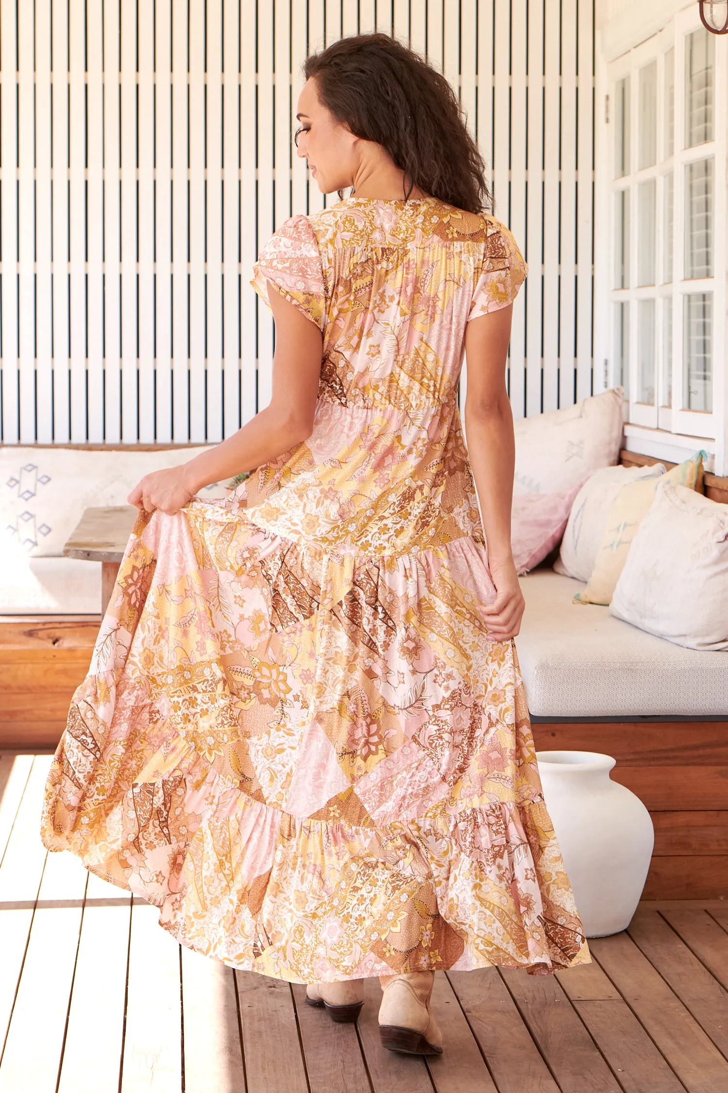 Tuscany Print Melissa Maxi sold by Lilac and Mila product image thumbnail 4