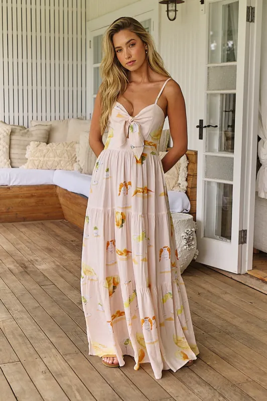 Summer Spritz Print Bambi Maxi sold by Lilac and Mila