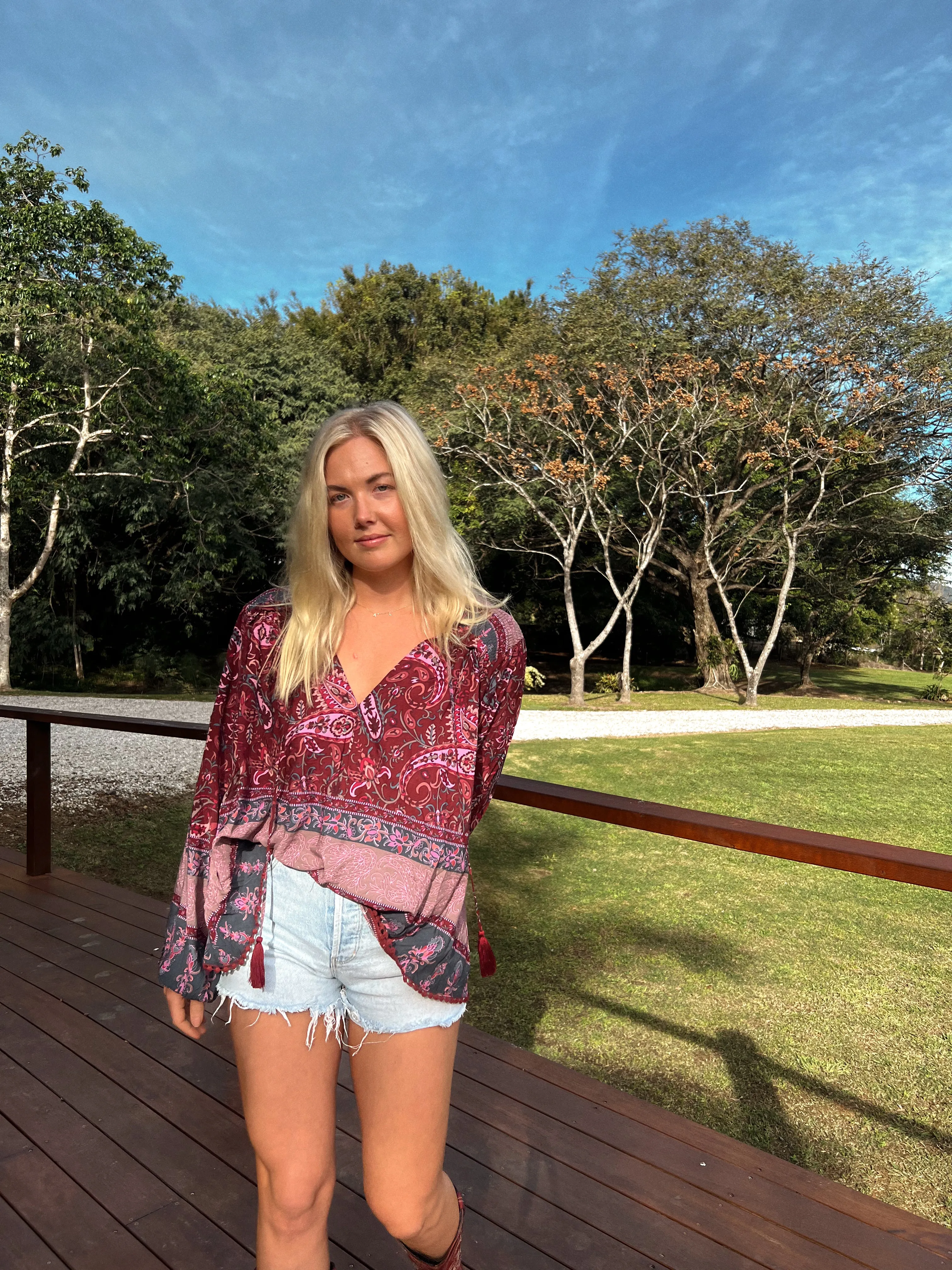 Sadie Print Rue Top sold by Lilac and Mila product image thumbnail 2