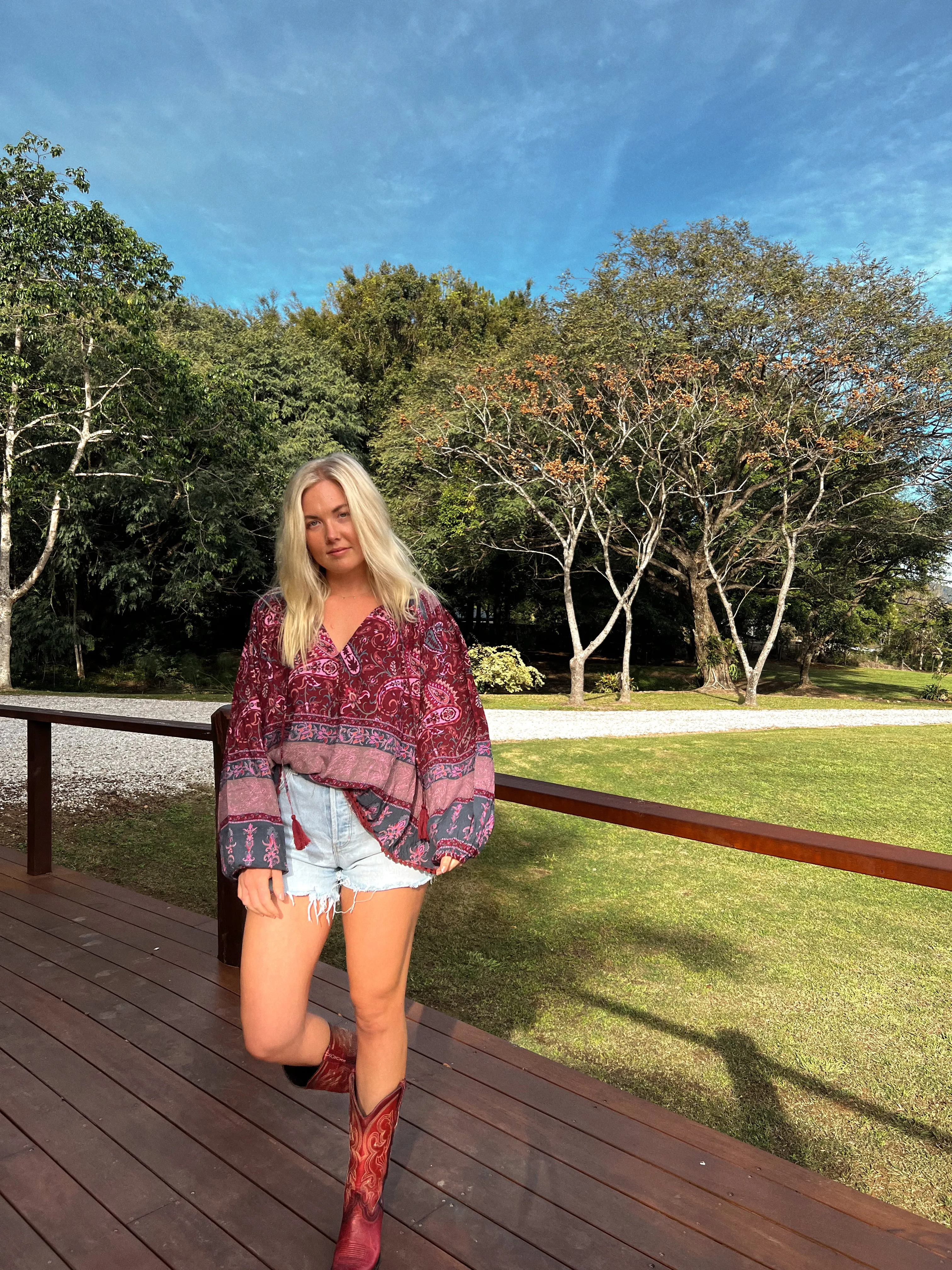 Sadie Print Rue Top sold by Lilac and Mila product image thumbnail 3