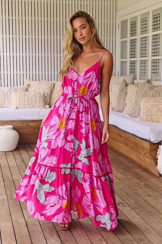 Rosebud Print Avila Dress sold by Lilac and Mila