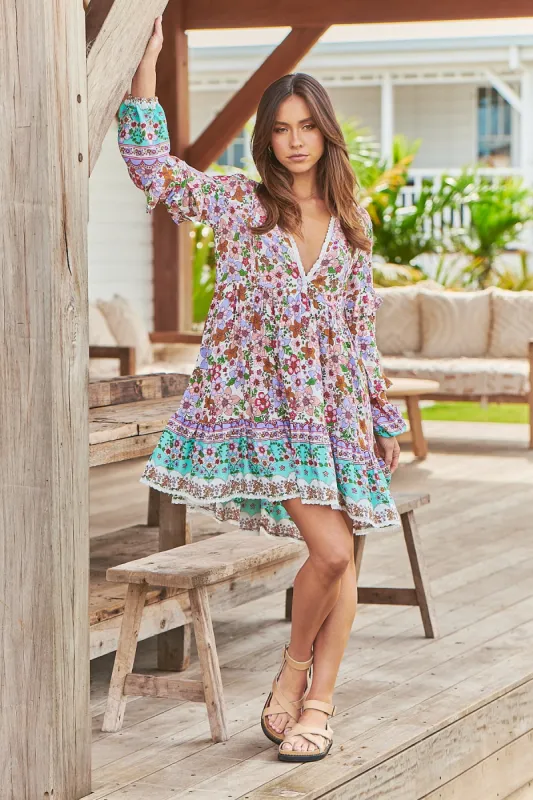 Field Day Print Fey Mini Dress sold by Lilac and Mila