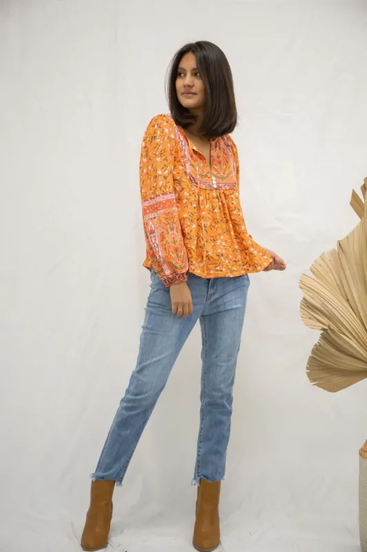 Marrakesh Print Nili Top sold by Lilac and Mila