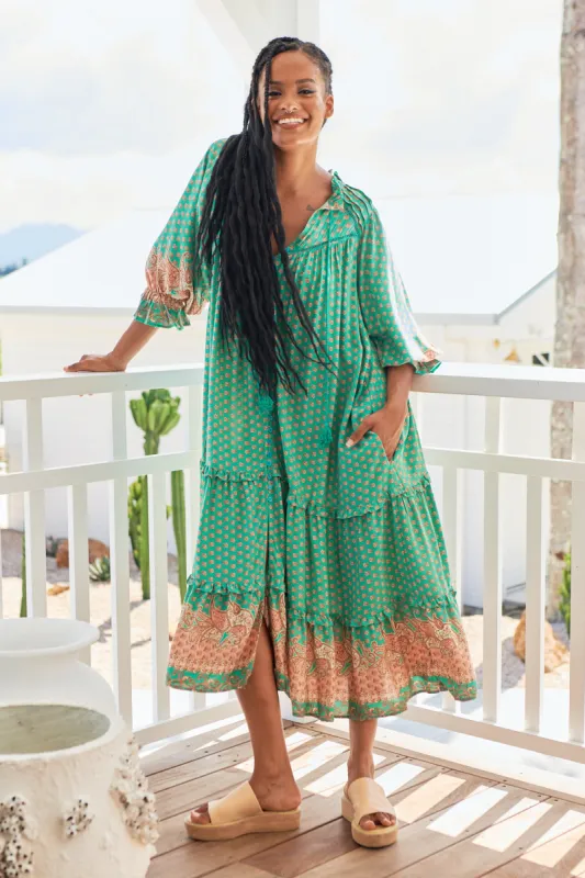 Jade Print Briana Dress sold by Lilac and Mila