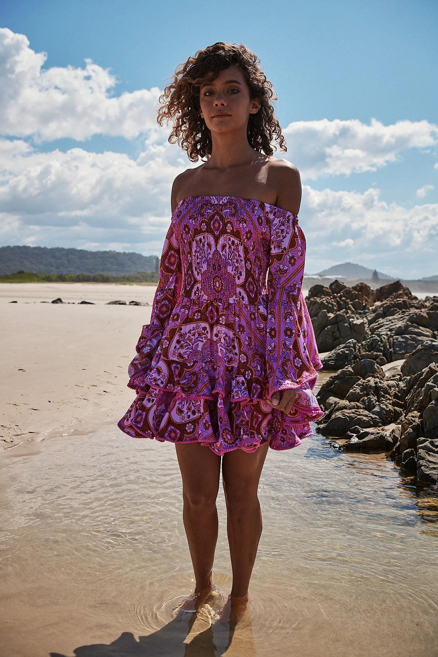 Cosmic Print Primrose Dress sold by Lilac and Mila product image thumbnail 4