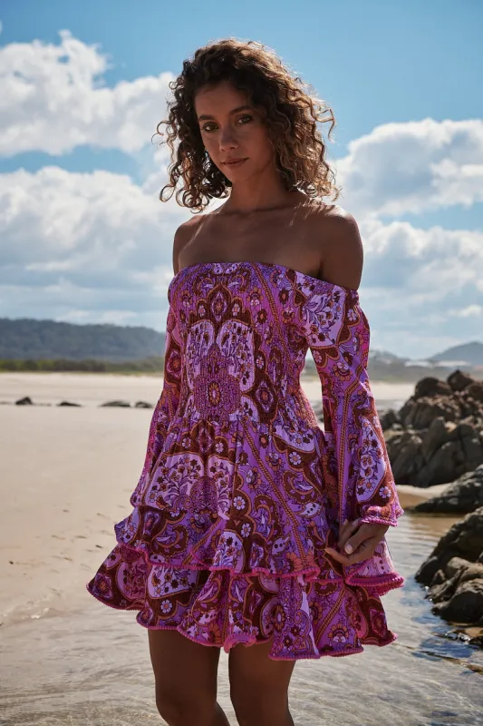 Cosmic Print Primrose Dress sold by Lilac and Mila