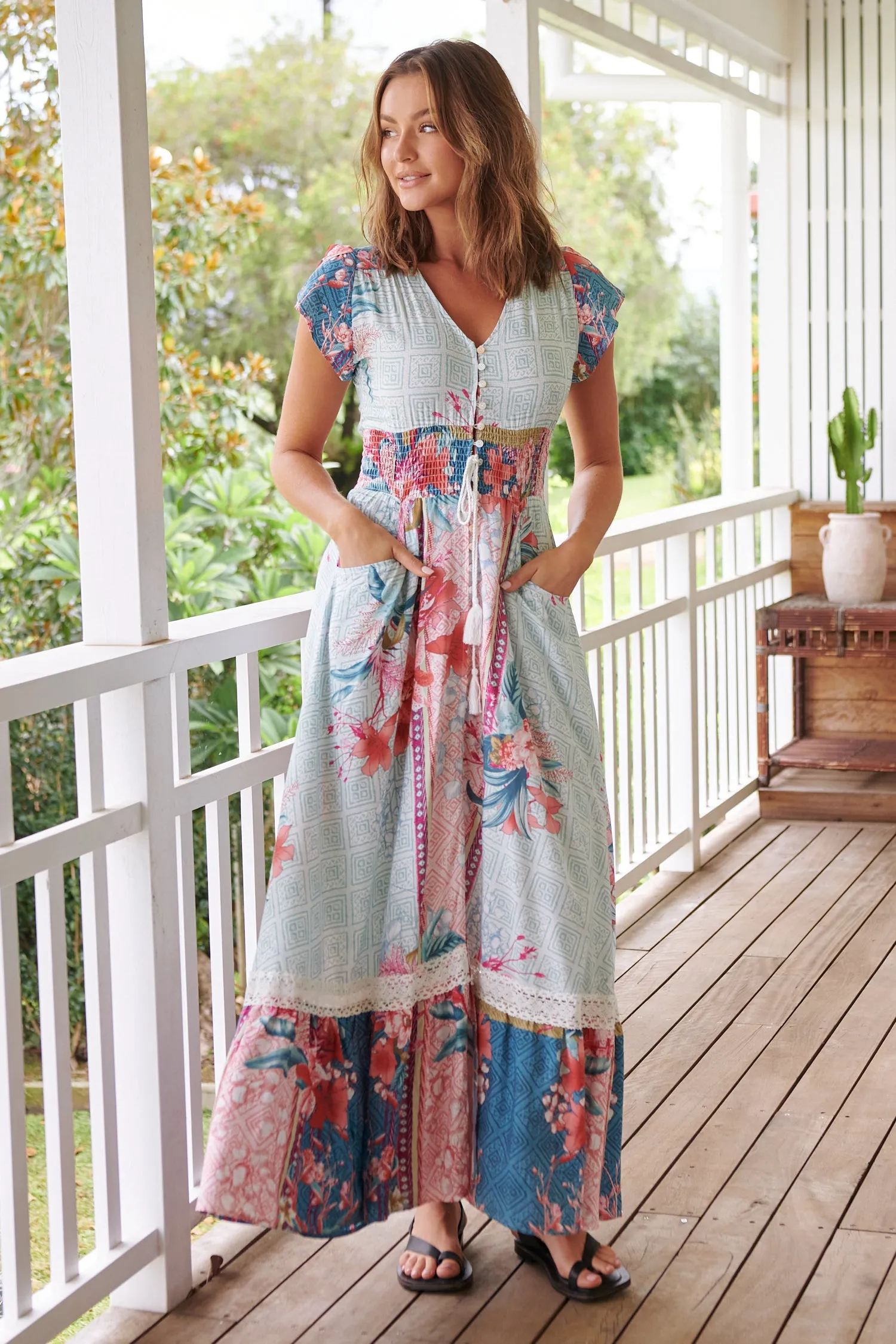 Cemeli Print Romi Maxi Dress sold by Lilac and Mila