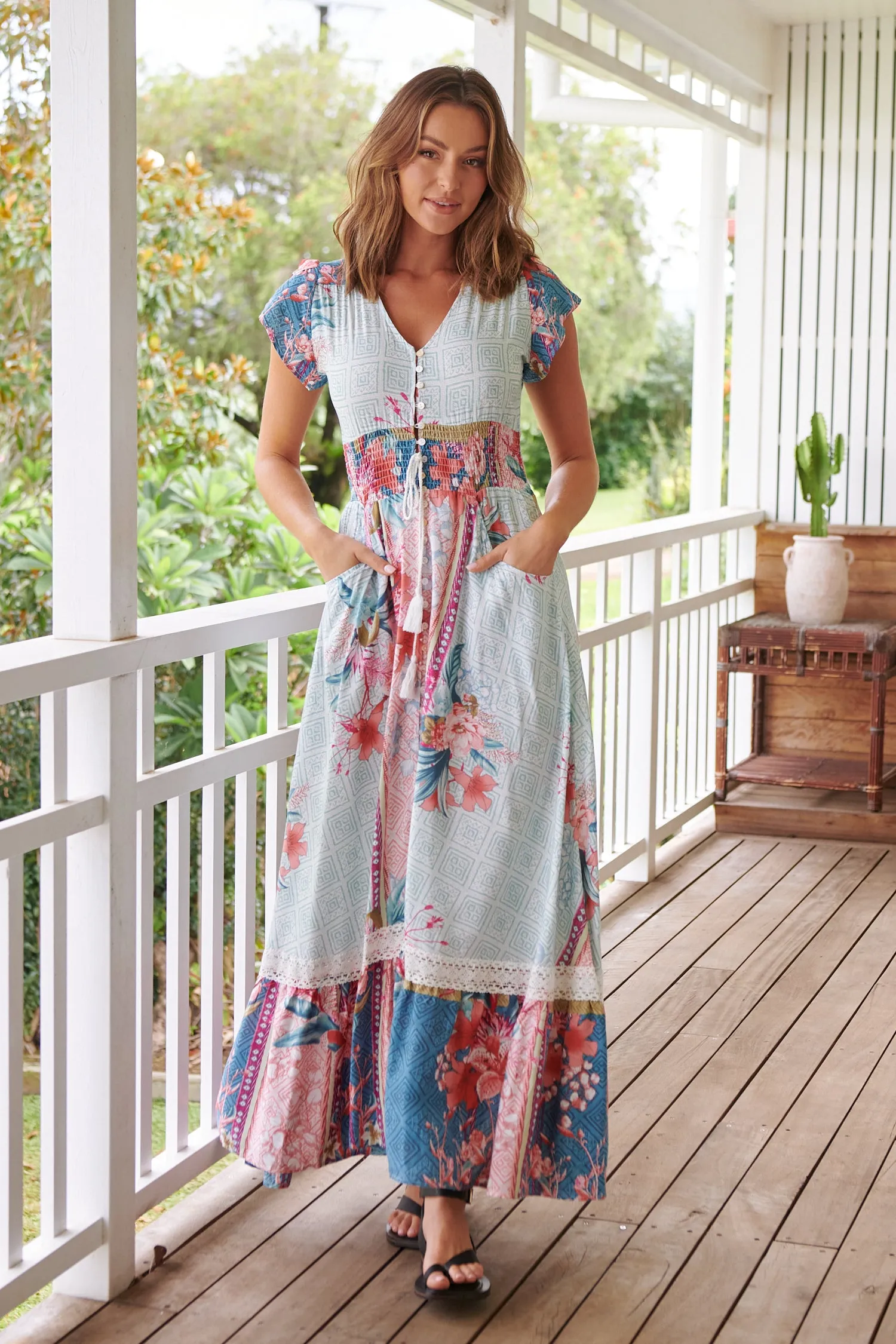 Cemeli Print Romi Maxi Dress sold by Lilac and Mila product image thumbnail 5