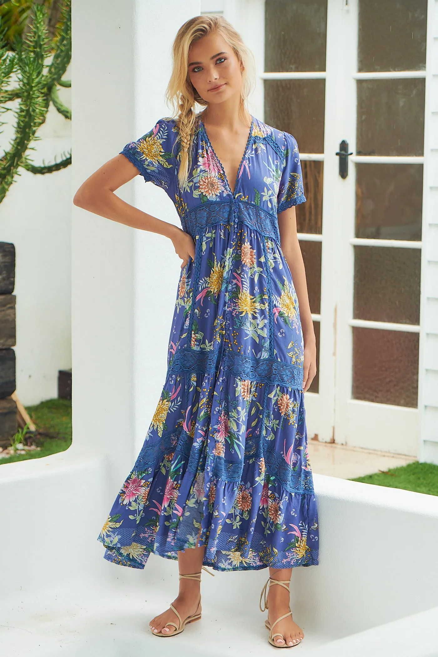 Acai Print Huntley Maxi sold by Lilac and Mila product image thumbnail 2