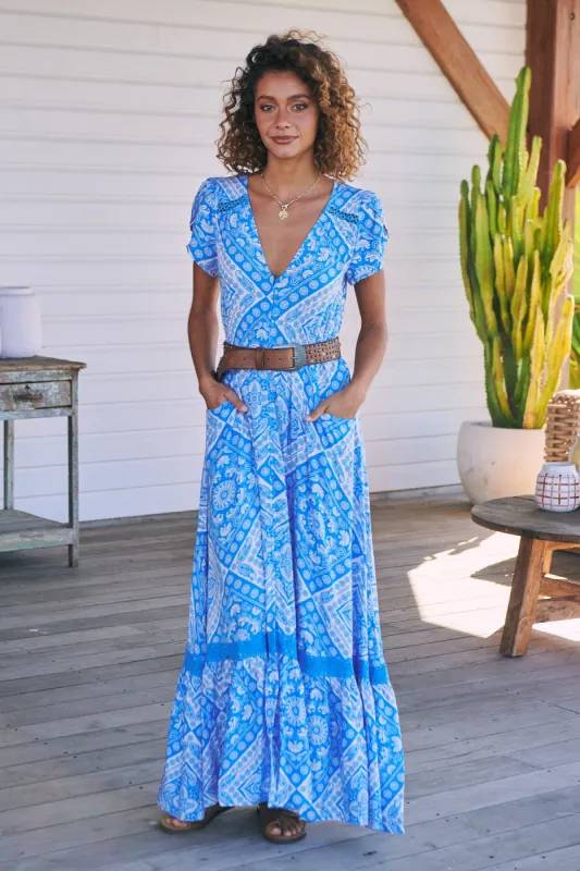 Oceana Print Carmen Maxi sold by Lilac and Mila