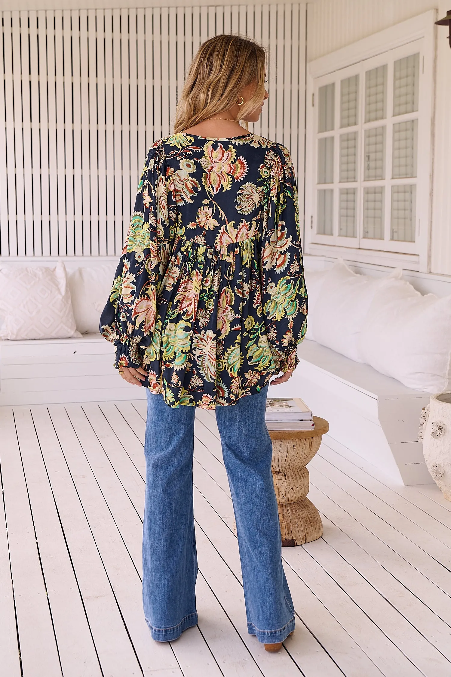 Brielle Print Paloma Blouse sold by Lilac and Mila product image thumbnail 5