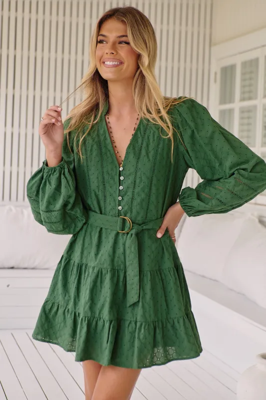 Embroidered Pine Jayde Mini sold by Lilac and Mila