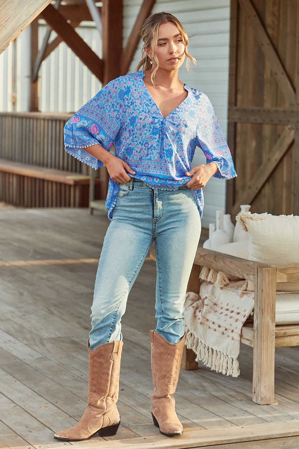 Kai Print Gabriella Top sold by Lilac and Mila product image thumbnail 3