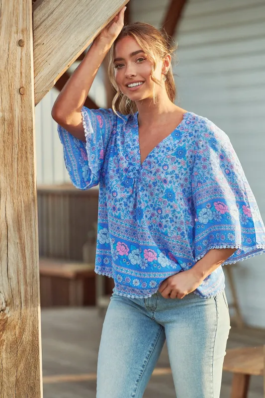 Kai Print Gabriella Top sold by Lilac and Mila