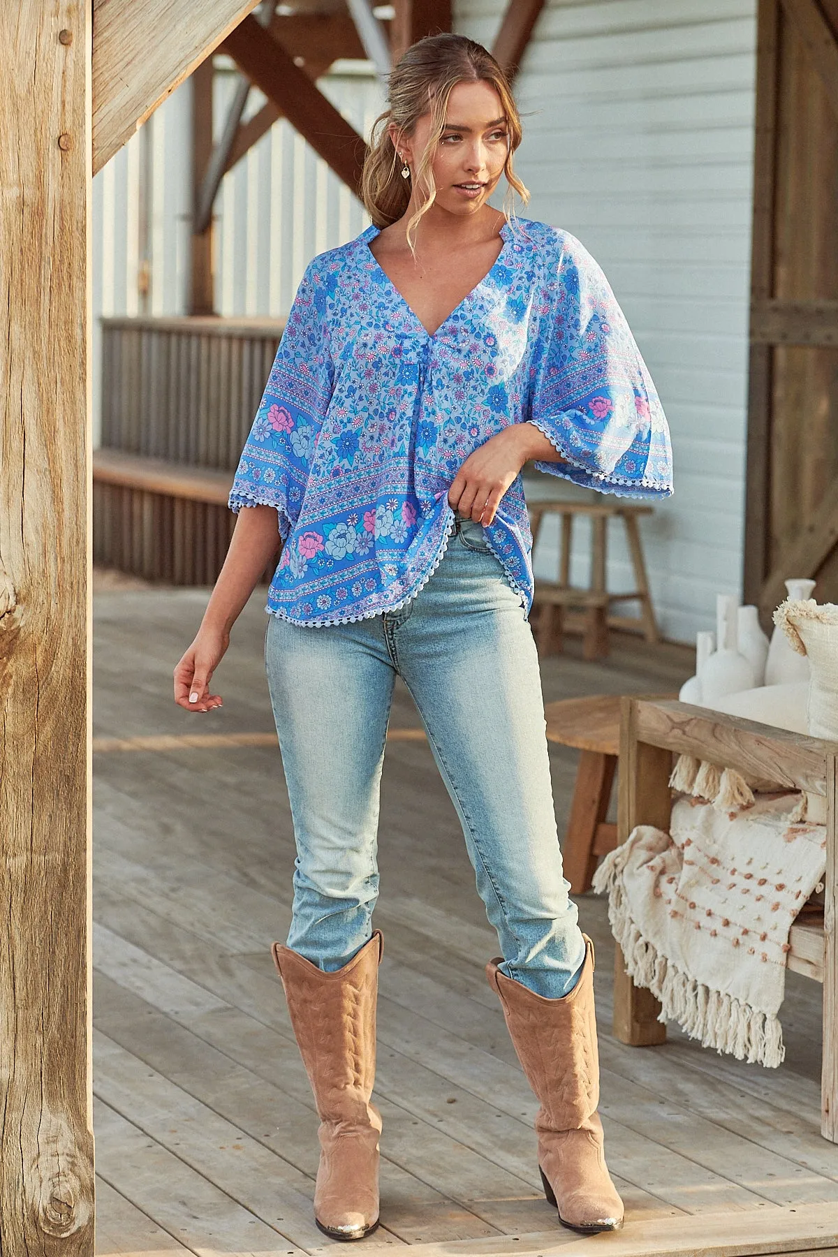 Kai Print Gabriella Top sold by Lilac and Mila product image thumbnail 2