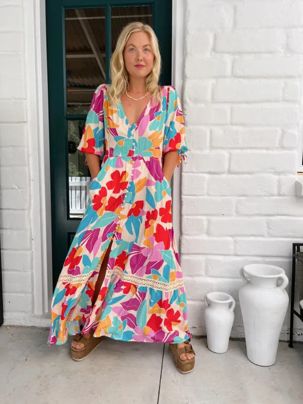 Ohana Print Molli Maxi sold by Lilac and Mila
