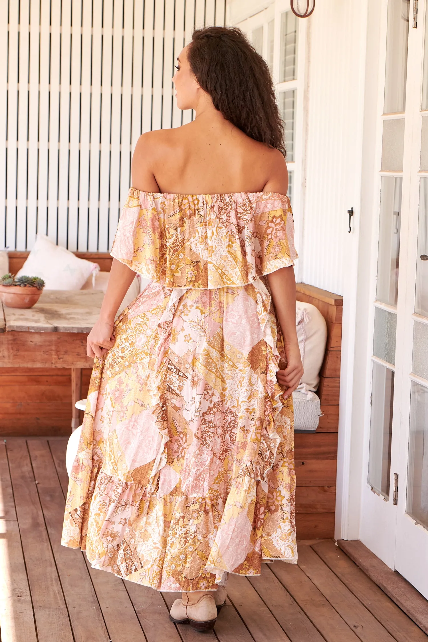 Tuscany Print Georgie Maxi sold by Lilac and Mila product image thumbnail 4