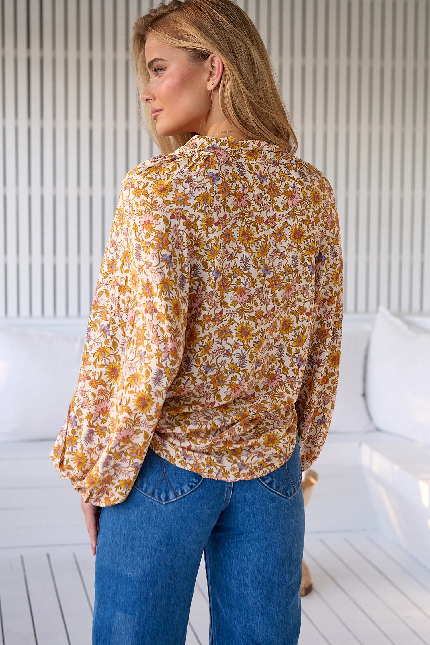 Solara Print Imogen Blouse sold by Lilac and Mila product image thumbnail 5