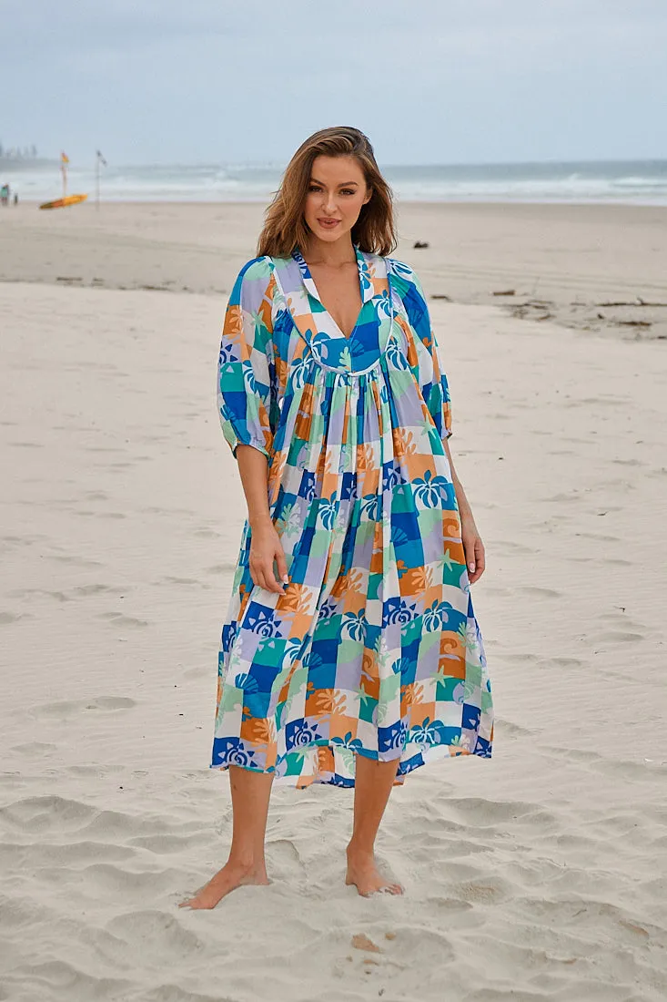 Tides Print Boheme Midi sold by Lilac and Mila