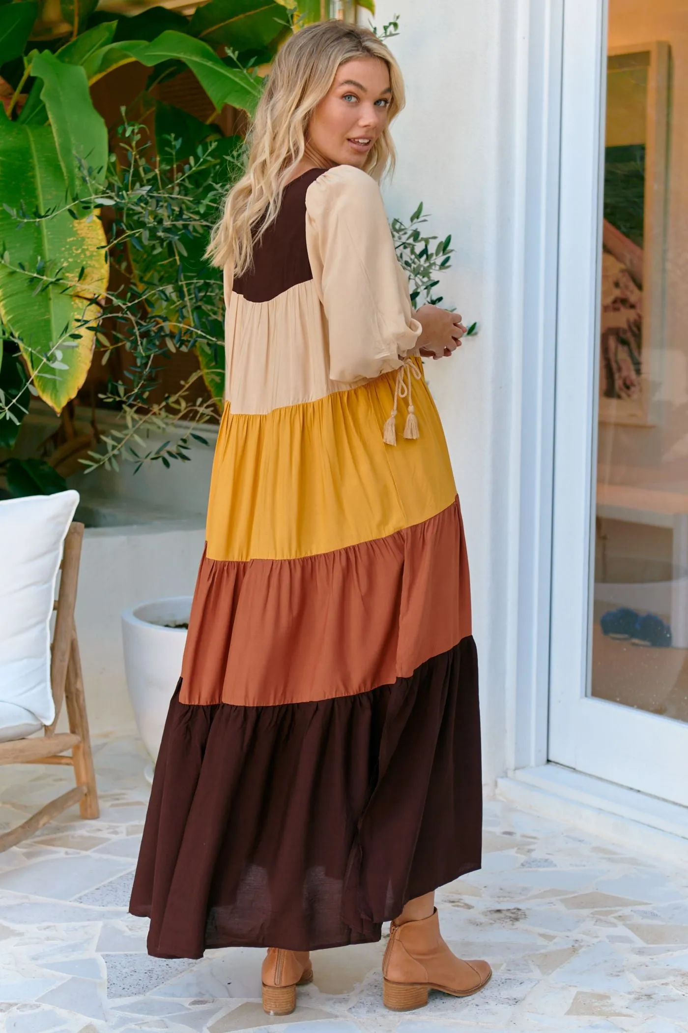 Tones Print Gia Maxi sold by Lilac and Mila product image thumbnail 3
