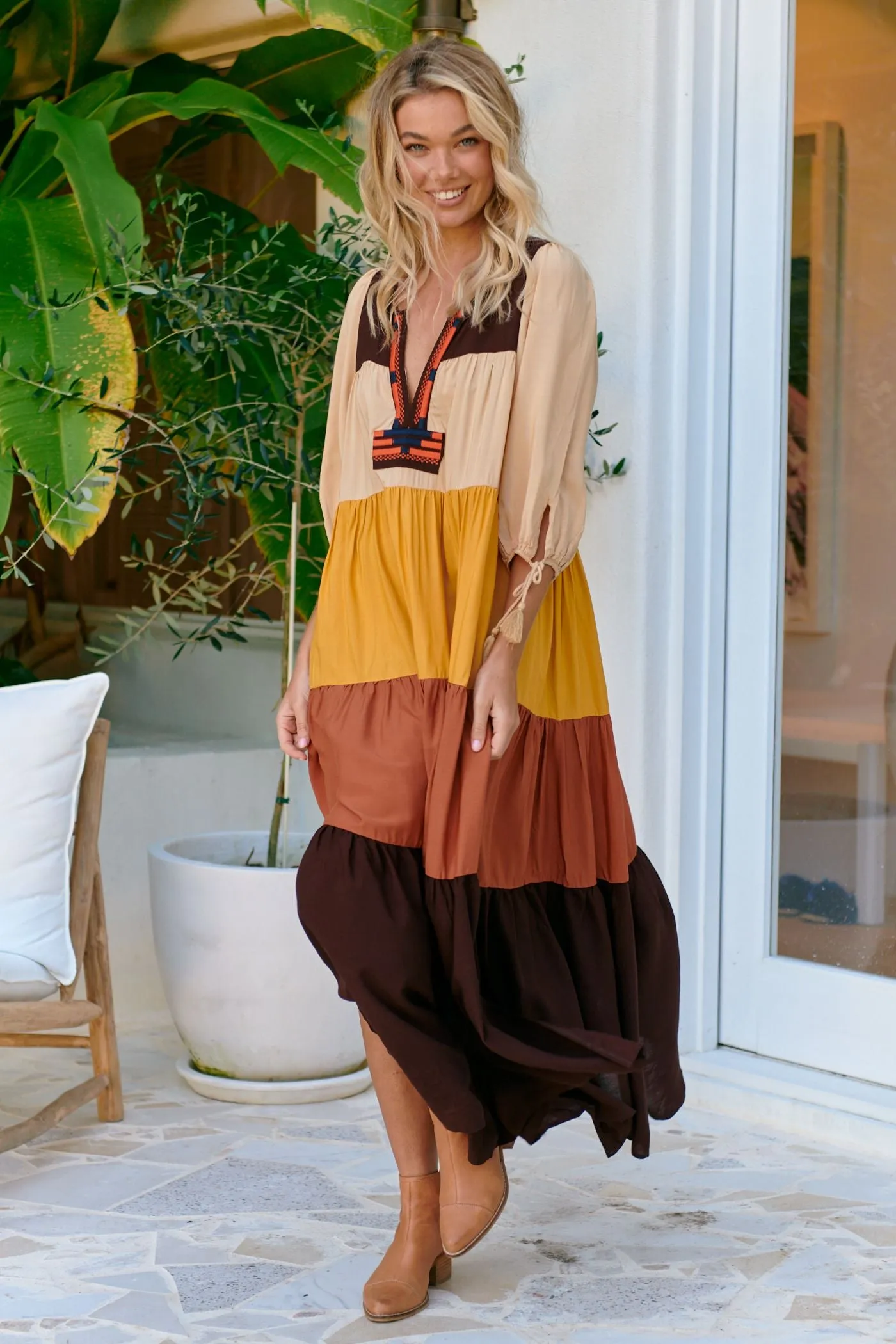 Tones Print Gia Maxi sold by Lilac and Mila product image thumbnail 5