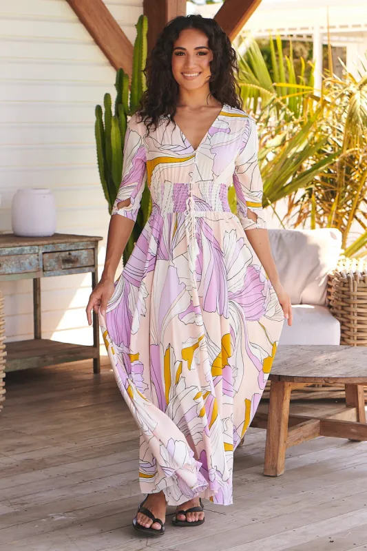 Lavender Swirl Print Indiana Maxi sold by Lilac and Mila