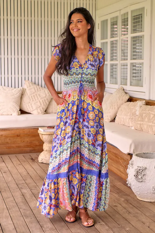 Eden Print Romi Maxi Dress sold by Lilac and Mila