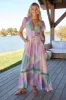 Lavender Haze Print Tabitha Maxi Dress sold by Lilac and Mila