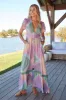 Lavender Haze Print Tabitha Maxi Dress sold by Lilac and Mila